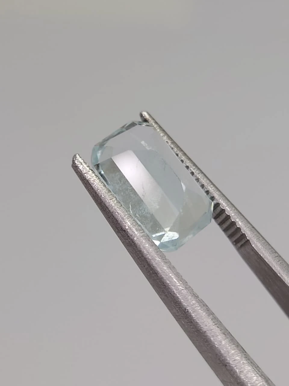 1ct Natural Long Cushion Faceted Aquamarine from Nigeria — view 6
